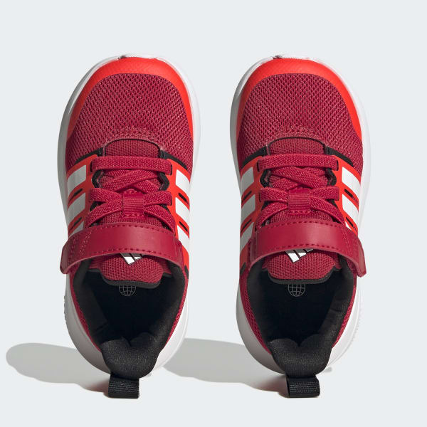adidas Fortarun 2.0 Cloudfoam Elastic Lace Shoes - Red | Kids' Lifestyle | adidas