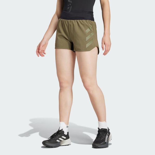 Green adidas running shorts outlet