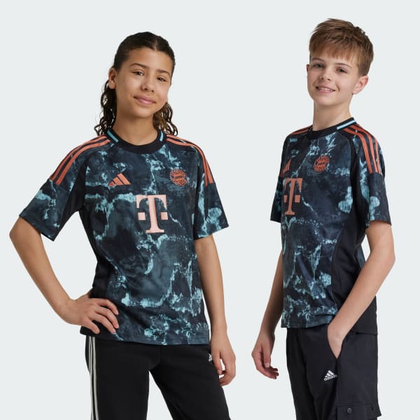 Negro Jersey Visitante FC Bayern 24/25 Niños