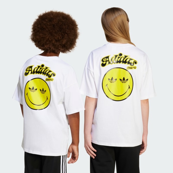 Blanco Polo adidas Originals x Smiley World (Adolescentes)