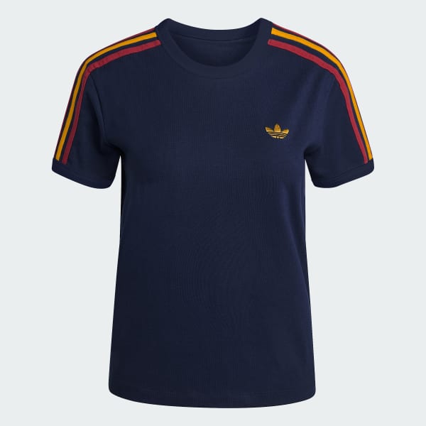 Blauw 3 STRIPES SLIM-FIT T-SHIRT