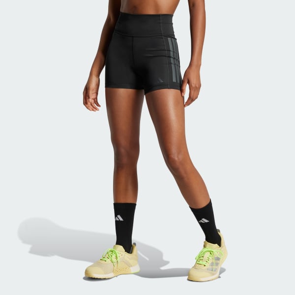 Optime 3-Streifen kurze Leggings