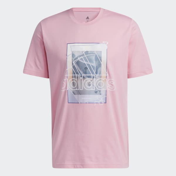 Rosado Polera Badge of Sport Retro Estampada JEW78