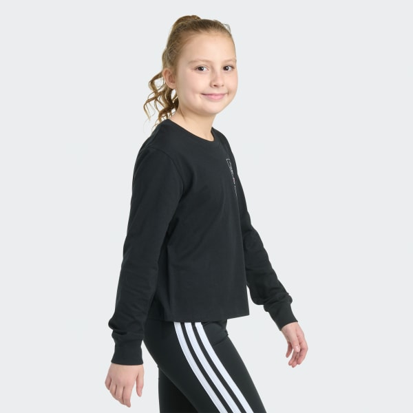 Black Long Sleeve Regular Fit Tee

