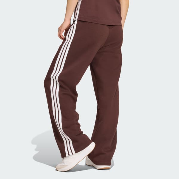 Essentials 3-Stripes Open-Hem Fleece Pants