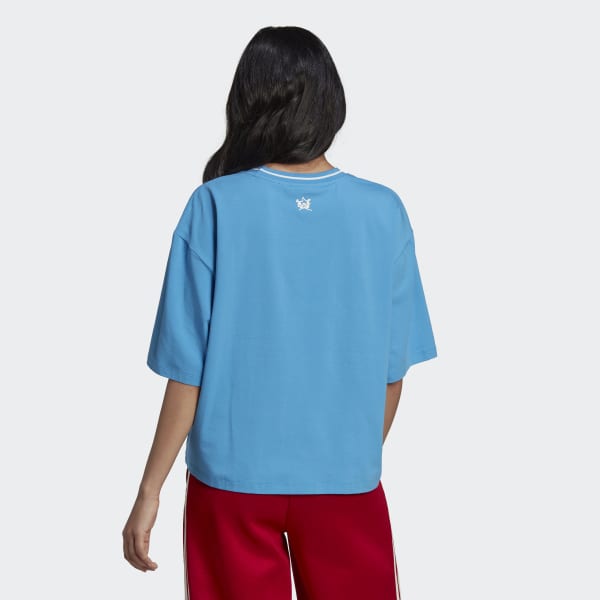 Blauw Loose T-shirt P4794