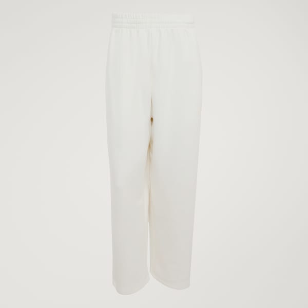 Beyaz Soft Lux Düz Paça Eşofman Altı