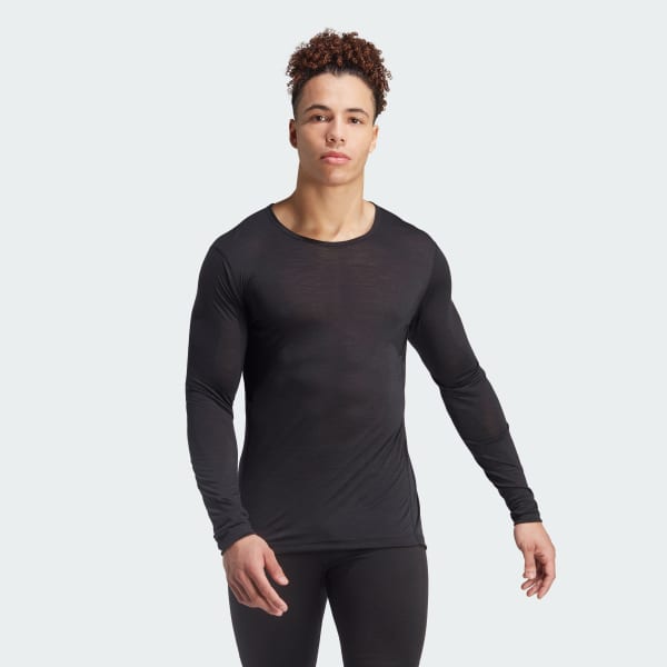 cierna Tričko Terrex Xperior Merino 150 Baselayer Long Sleeve