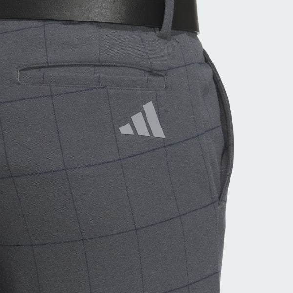 アディダス 【ゴルフ】テクスチャード チェック パンツ - グレー