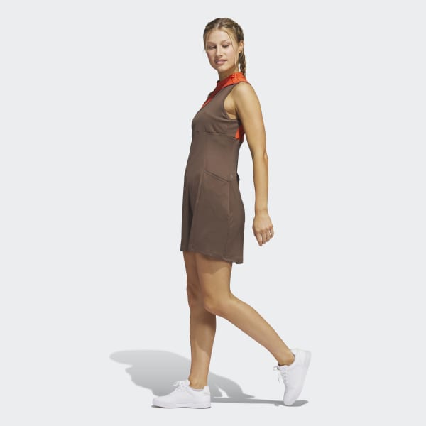 Brown Ultimate365 Tour Colorblocked Golf Dress