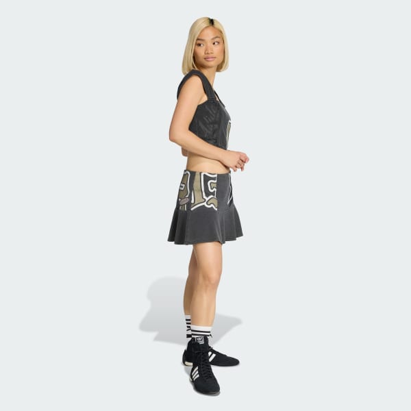Grey ADIDAS ORIGINALS GFX SKIRT