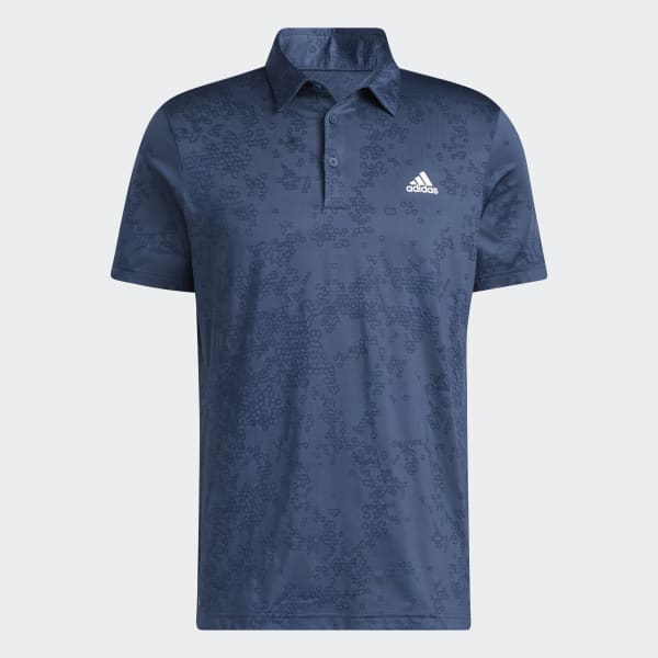 Azul Polo Jacquard