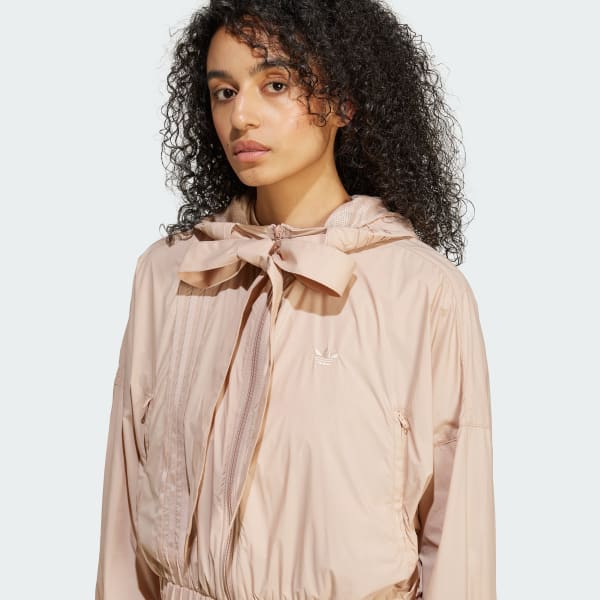 adidas Ruched Light Bomber Jacket - Beige | adidas Vietnam