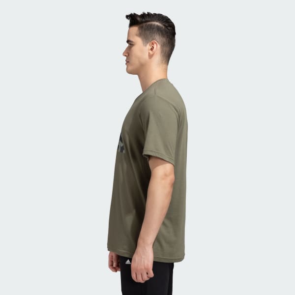Green TRAIN ESSENTIALS BIG LOGO TEE