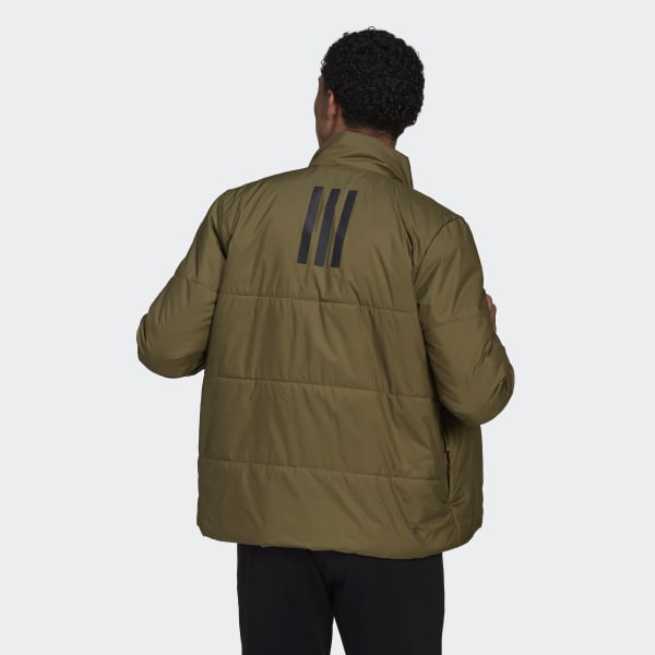 Zielony BSC 3-Stripes Insulated Jacket UW522