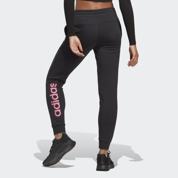 adidas Essentials Linear French Terry Cuffed Pants - Black | Women's  Lifestyle | adidas US