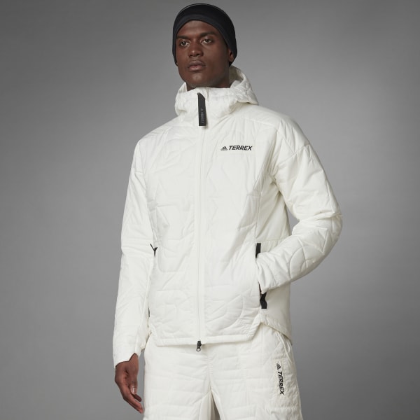 adidas Terrex MYSHELTER PrimaLoft Hooded Padded Jacket - White | Men's ...