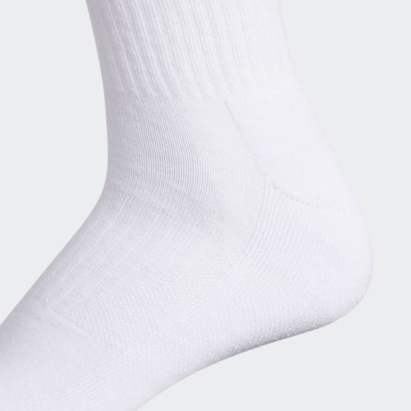 White Cushioned Crew Socks 3 Pairs HFC16A