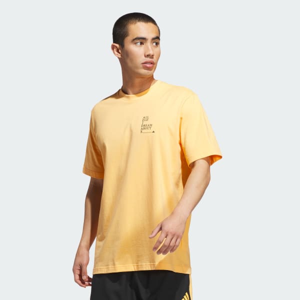 Orange adidas Basketball Graphic Tee