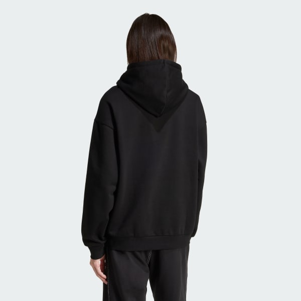 Negro Polerón con capucha Adicolor Baggy Fit