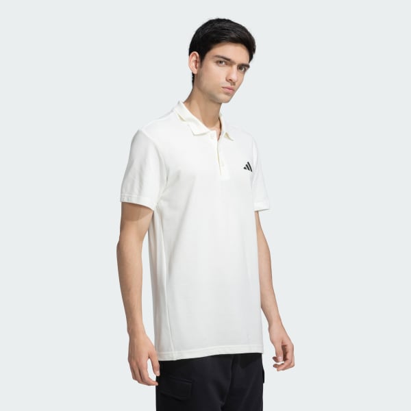 White Seam Polo Shirt