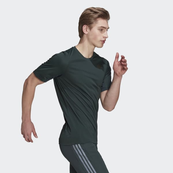 Verde T-shirt de Running Run Icons KS553