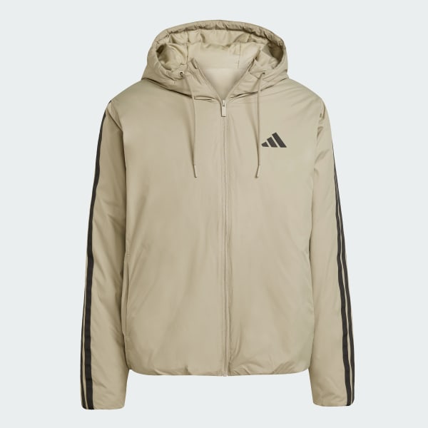 Green Essentials CLIMAWARM 3-Stripes Insulated Hooded Jacket