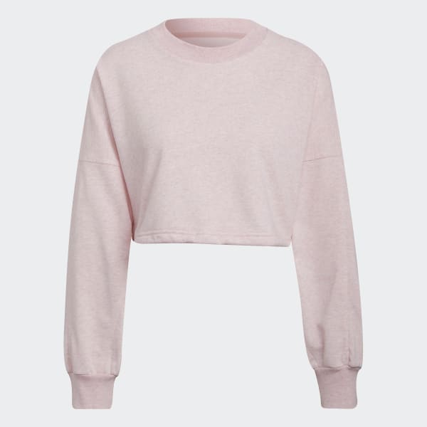 Pink adidas Sportswear Studio Lounge Summer Crew sweatshirt DK931