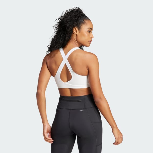 Blanco Top Deportivo Collective Power Fastimpact Luxe Soporte Alto