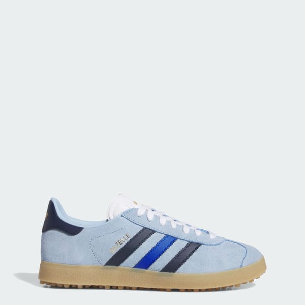 【adidas】GAZELLE SPIKELESS JS1894ベージュ ネイビー 男女兼用 adidas Gazelle Spikeless Golf Shoes - Beige | Free Shipping