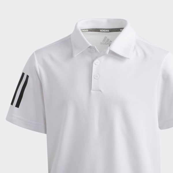 Weiss 3-Streifen Poloshirt