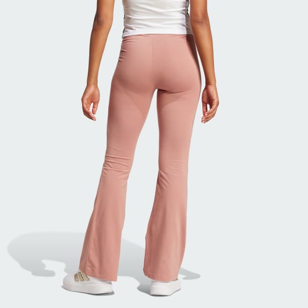 adidas Essentials Small Logo Flared Leggings Pink adidas