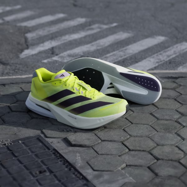 adidas Adizero Boston 13 Shoes - Yellow | Free Shipping with