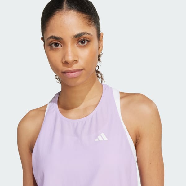 adidas Own The Run Tank Top - Purple | Free Shipping with adiClub