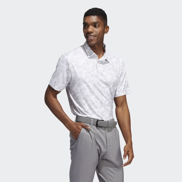 White Prisma-Print Polo Shirt ZR010