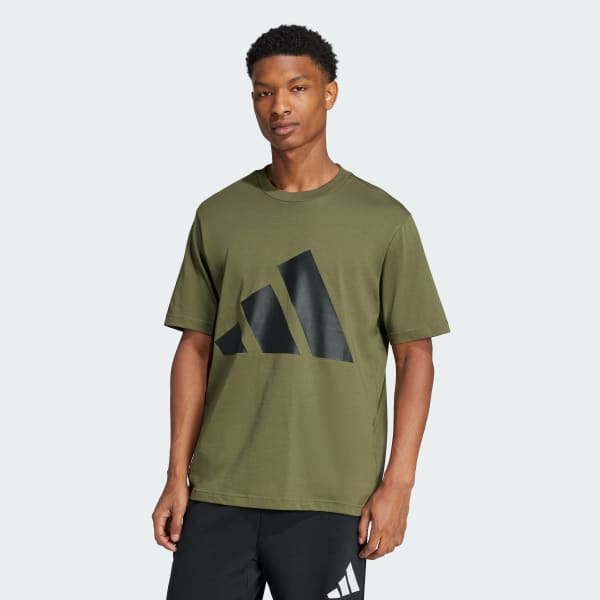 Vert T-shirt grand logo Essentials