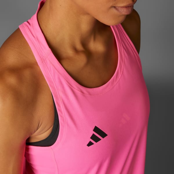 Rosa Playera sin mangas Adizero Essentials para running