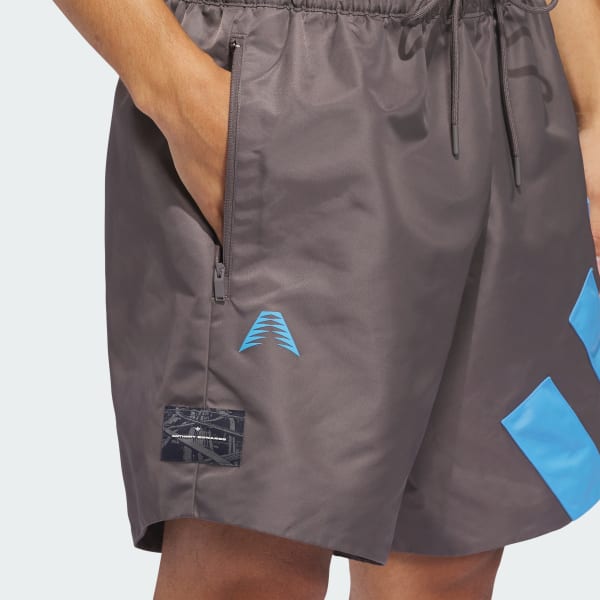 ★★Adairs★★ Anthony Edwards Short Pants Charcoal IW8052 adidas Anthony Edwards 1 Foundation Shorts - Grey | adidas