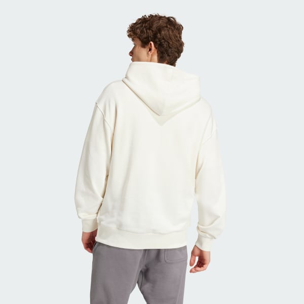 White french terry hoodie hotsell
