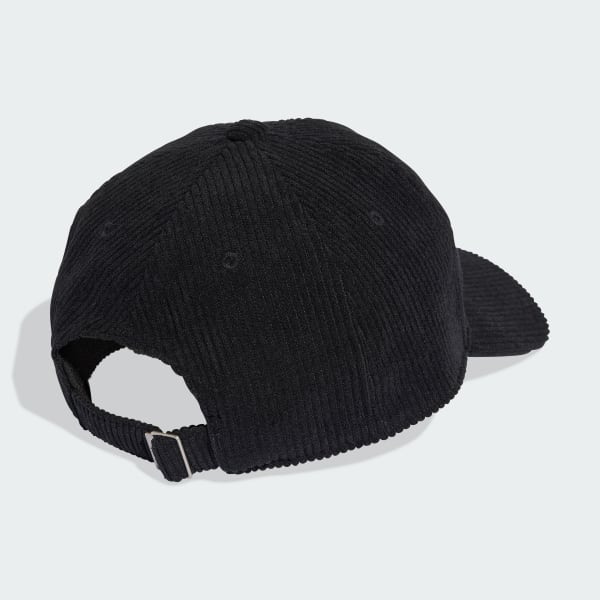 Negro Gorra de Béisbol de Corduroy