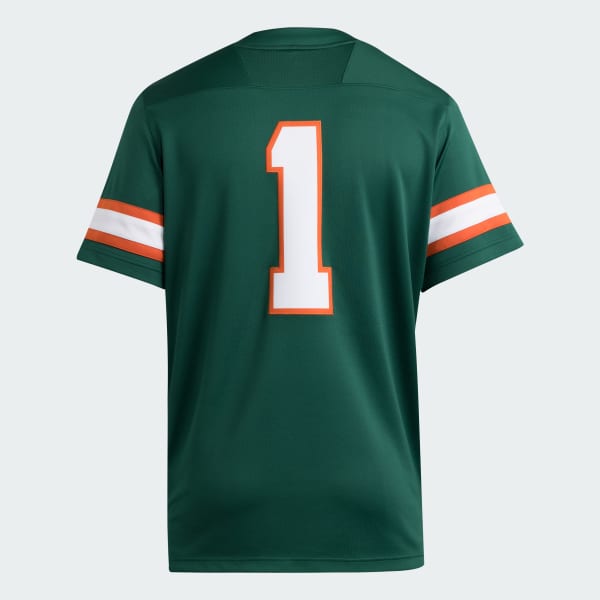 adidas Miami Hurricanes Premier Green Alternate Football Jersey