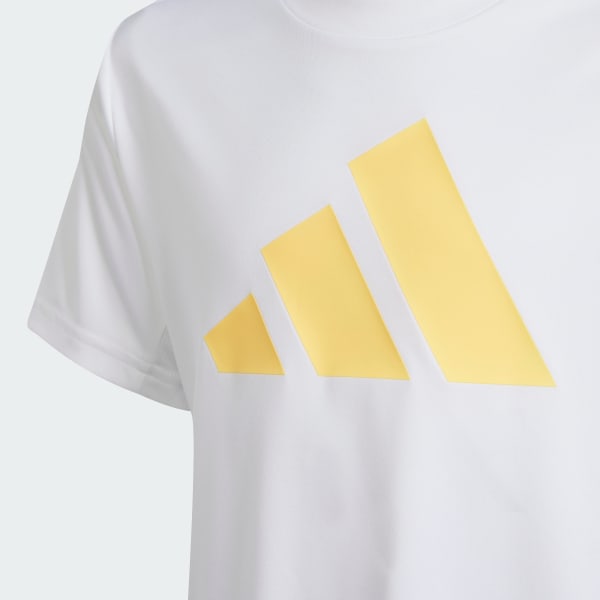 Blanco Playera Train Essentials AEROREADY Logo Ajuste Clásico