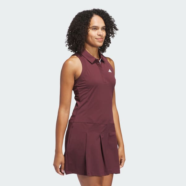 Burgundy Women's Ultimate365 Tour Pleated Dress