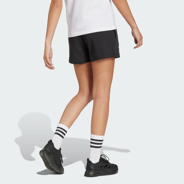 Black Essentials Small Logo Fleece Shorts