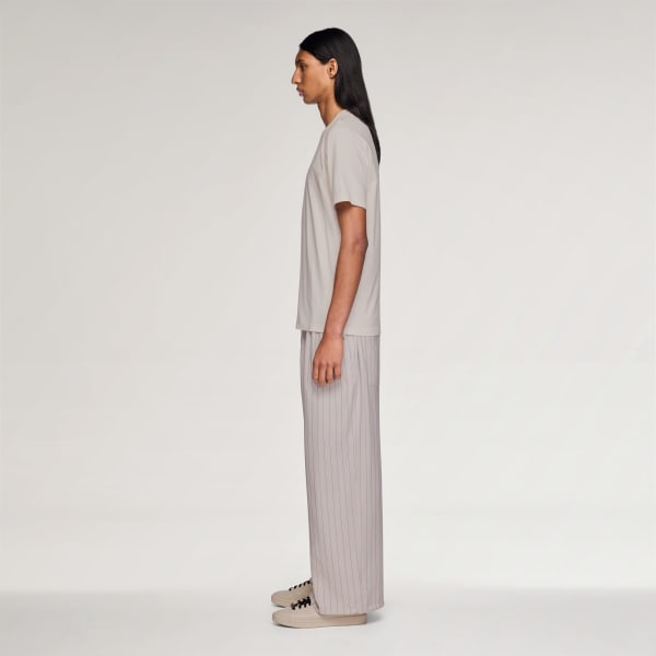 Wit Y-3 SPORT UNIFORM PINSTRIPE TRAININGSBROEK
