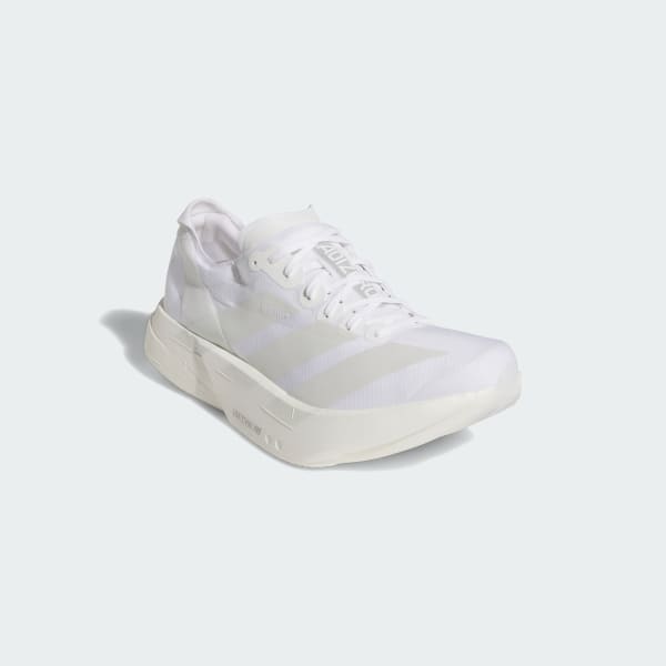 White Adizero Adios Pro 4 Shoes