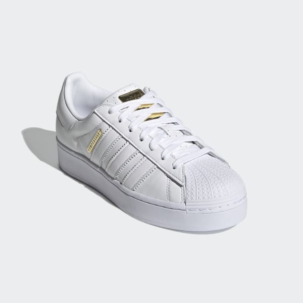 Adidas superstar feminino store branco e dourado