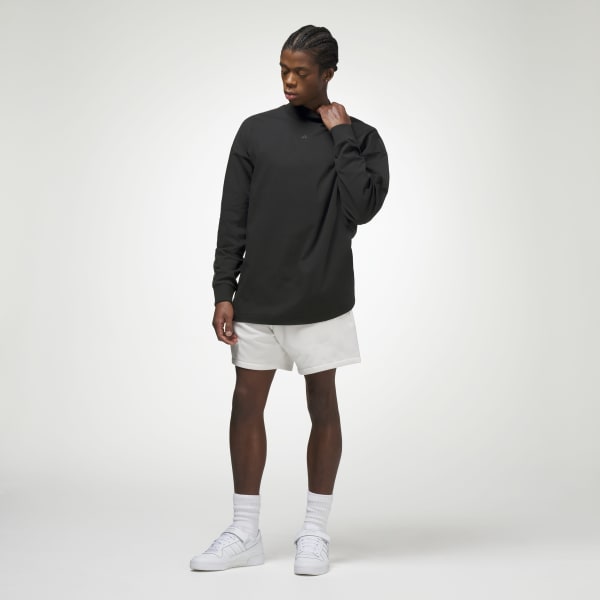 Negro Camiseta manga larga Basketball (Género neutro)