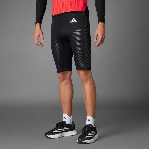 adidas Adizero Control Running Short Leggings - Black | Free