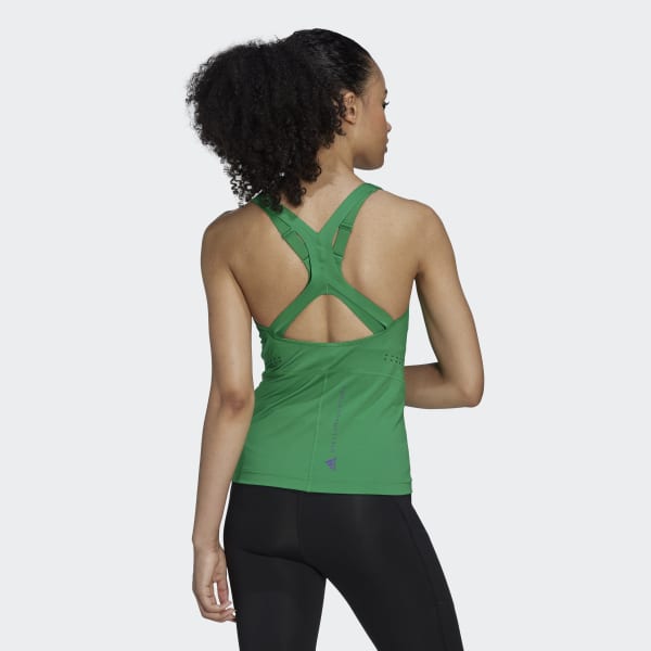 Zielony adidas by Stella McCartney TruePurpose Tank Top VB320